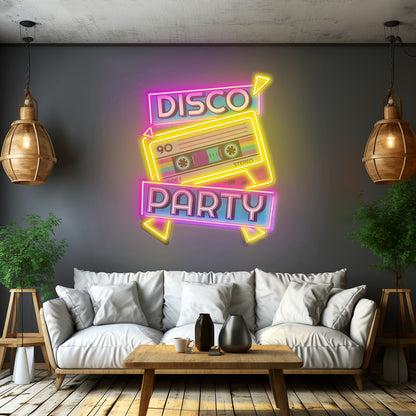 Disco Party Custom Led Signs Artwork For Sale