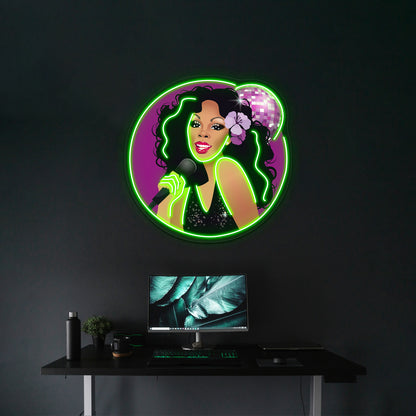 Disco Queen Artwork Affordable Custom Neon Signs - LED neon sign view 9