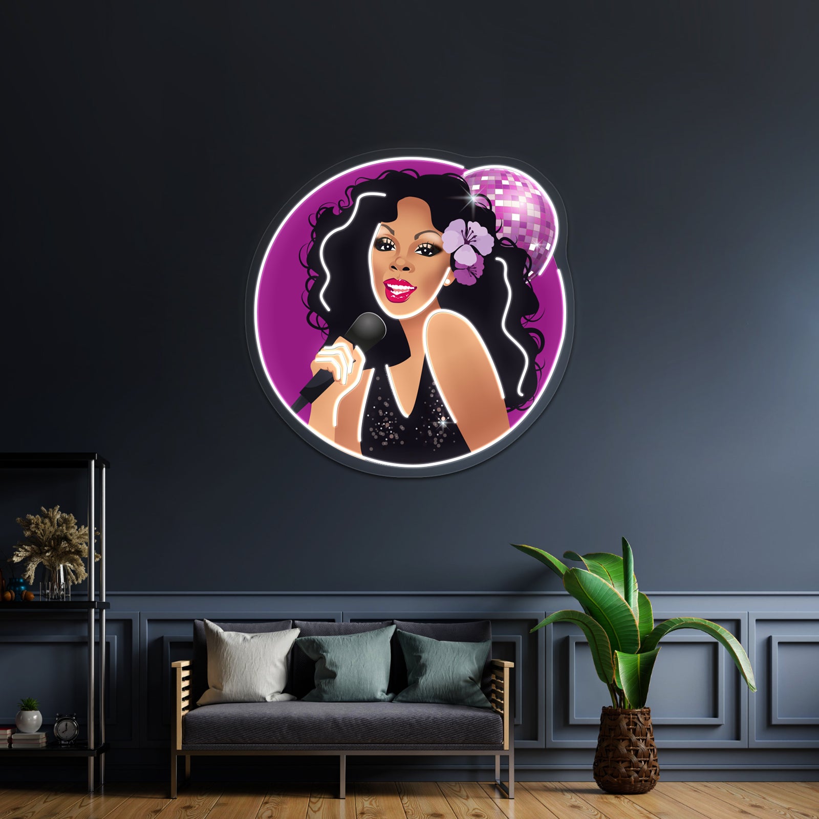Disco Queen Artwork Affordable Custom Neon Signs - LED neon sign view 8