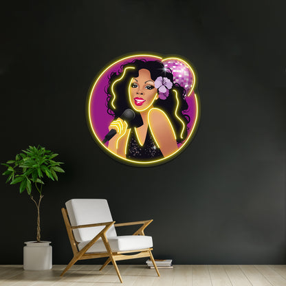 Disco Queen Artwork Affordable Custom Neon Signs - LED neon sign view 7