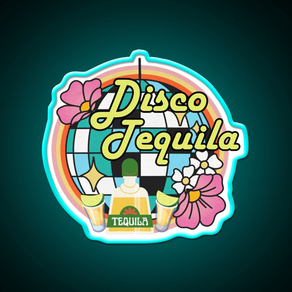 Disco Tequila Party Drink Tequila Led Neon Sign Rgb Color - Shineneon