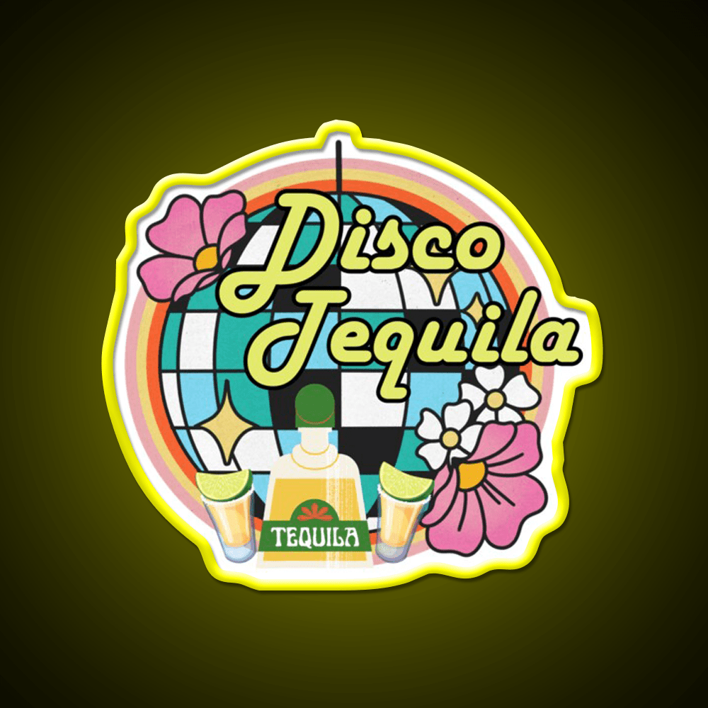 Disco Tequila Party Drink Tequila Led Neon Sign Rgb Color - Shineneon