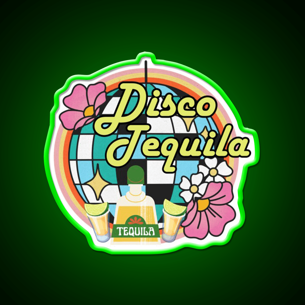 Disco Tequila Party Drink Tequila Led Neon Sign Rgb Color - Shineneon