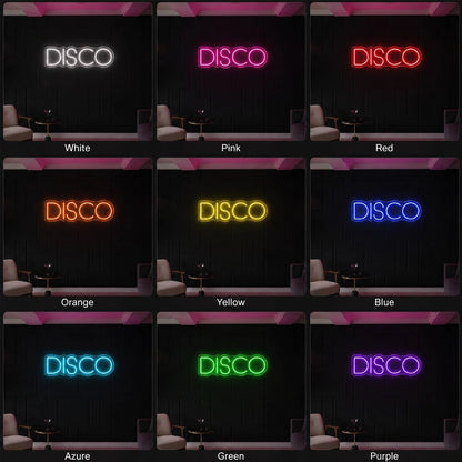 Disco Text LED Neon Sign - Shineneon