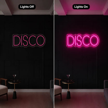 Disco Text LED Neon Sign - Shineneon