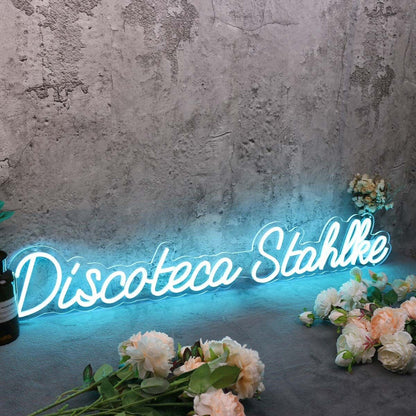 Discoteca Stahlke Blue Led Neon Sign - Shineneon