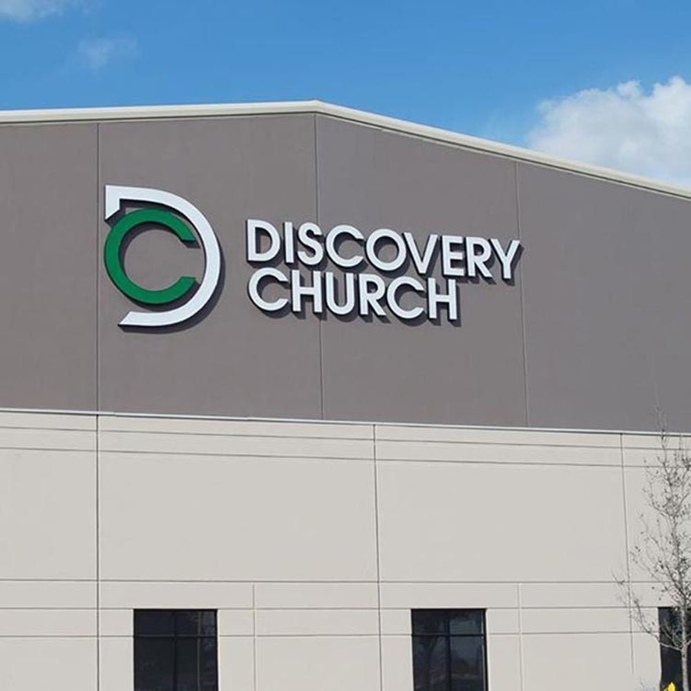 Discover Church 3D Frontlit Channel Letters Led Light Sign - Shineneon