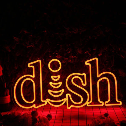 Dish Orange Custom Led Neon Sign - Shineneon