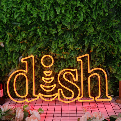 Dish Orange Custom Led Neon Sign - Shineneon