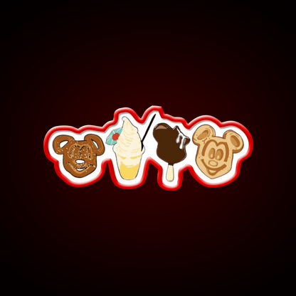 Disney Park Snacks Snack Food Led Neon Sign Rgb Color - Shineneon