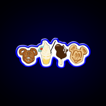 Disney Park Snacks Snack Food Led Neon Sign Rgb Color - Shineneon