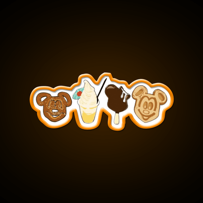 Disney Park Snacks Snack Food Led Neon Sign Rgb Color - Shineneon