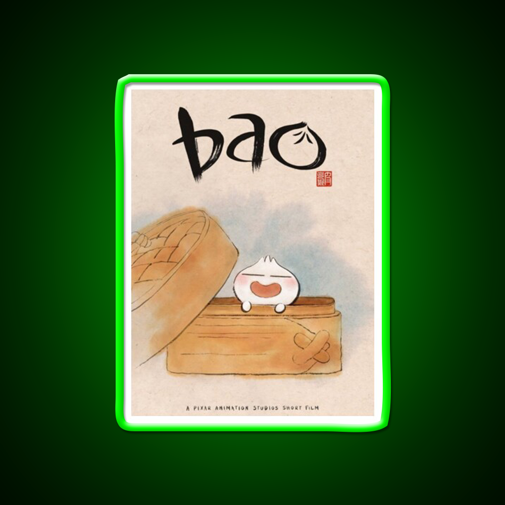 Disney Pixar Bao Short Film Led Neon Sign Chinese Food Rgb Color