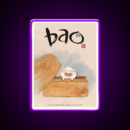 Disney Pixar Bao Short Film Led Neon Sign Chinese Food Rgb Color