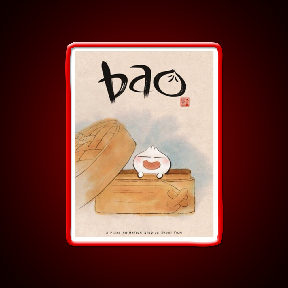 Disney Pixar Bao Short Film Led Neon Sign Chinese Food Rgb Color