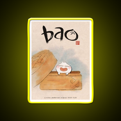 Disney Pixar Bao Short Film Led Neon Sign Chinese Food Rgb Color