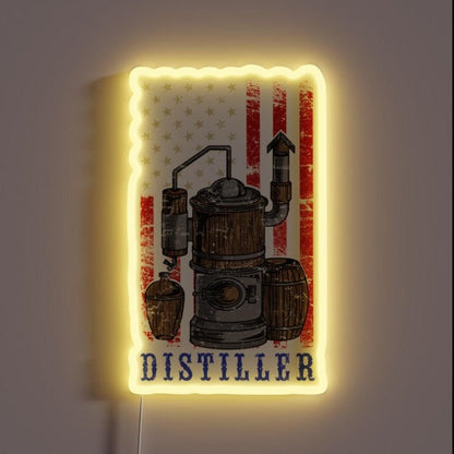 Distiller Moonshiner Rumrunner Gift Rgb Led Neon Sign - Shineneon