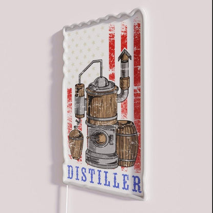 Distiller Moonshiner Rumrunner Gift Rgb Led Neon Sign - Shineneon