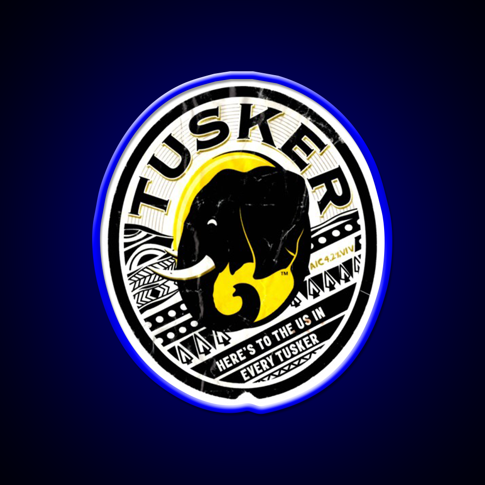 Distressed Tuskers Logo 2 Beer Bar Decor Led Neon Sign Rgb Color - LED neon sign view 5