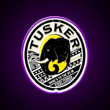 Distressed Tuskers Logo 2 Beer Bar Decor Led Neon Sign Rgb Color - LED neon sign view 9