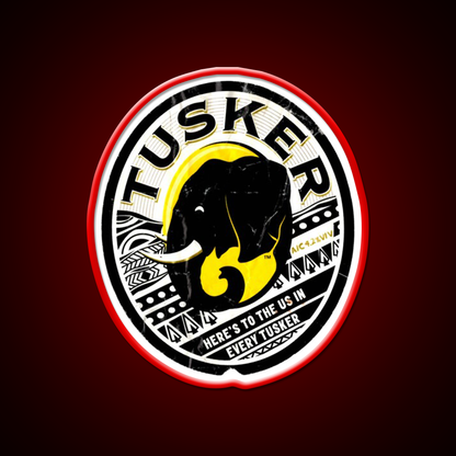 Distressed Tuskers Logo 2 Beer Bar Decor Led Neon Sign Rgb Color - LED neon sign view 10
