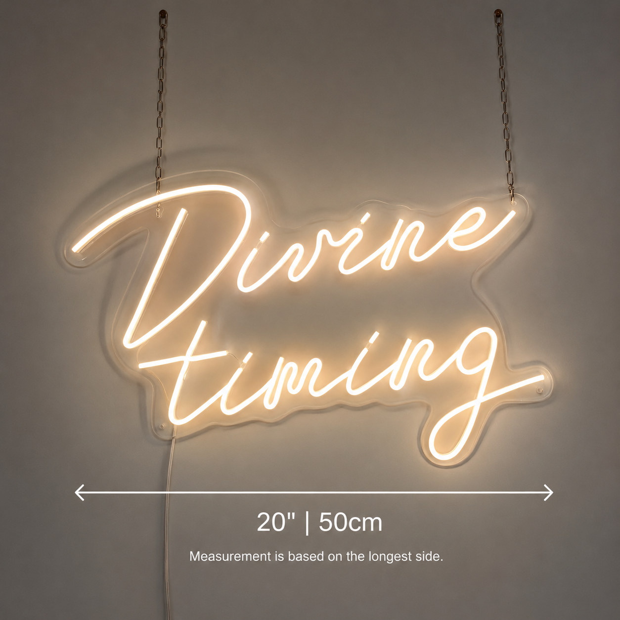 Divine Evening Wall Decor LED Neon Sign - 04 Size Image