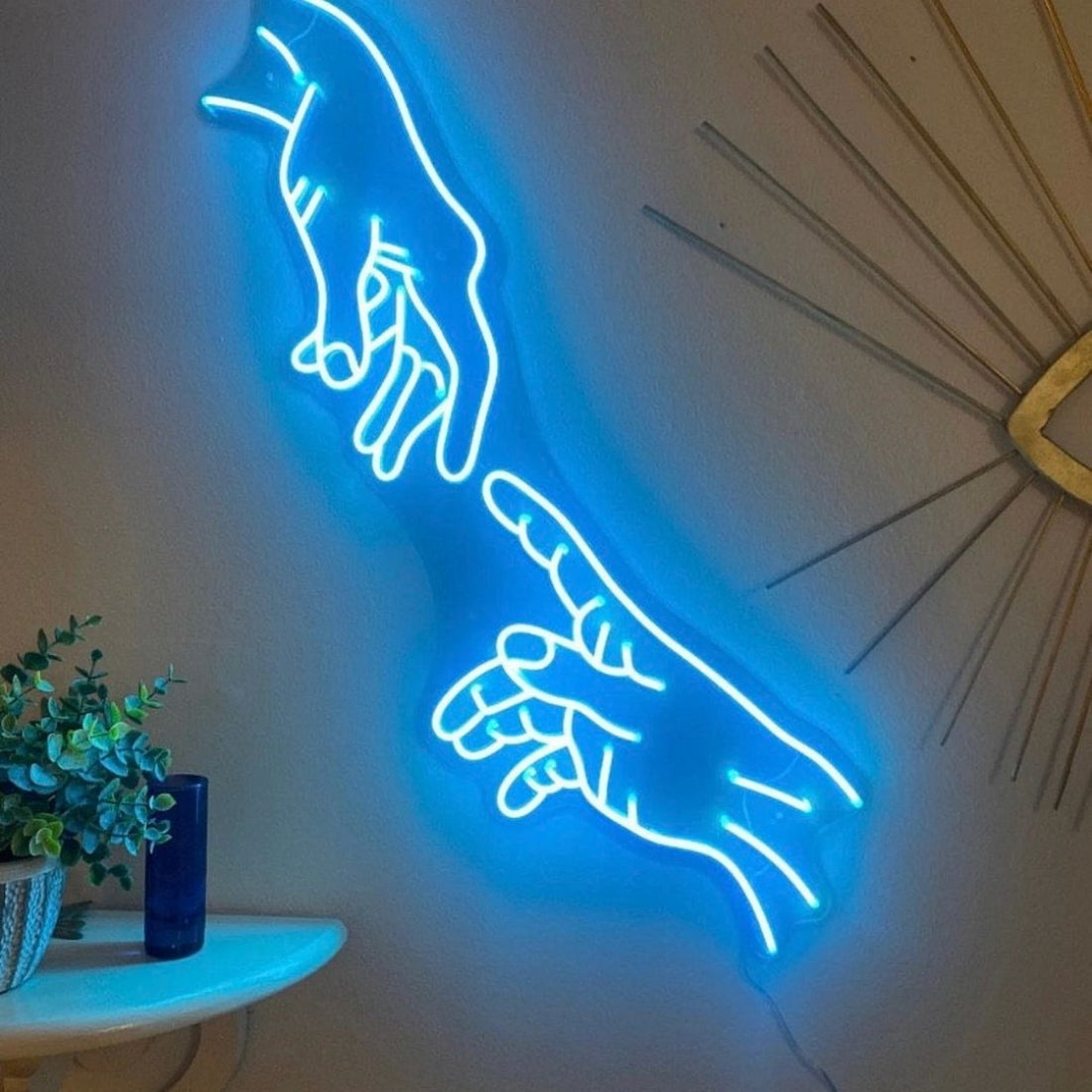 Divine Hands Led Sign Business Neon Sign