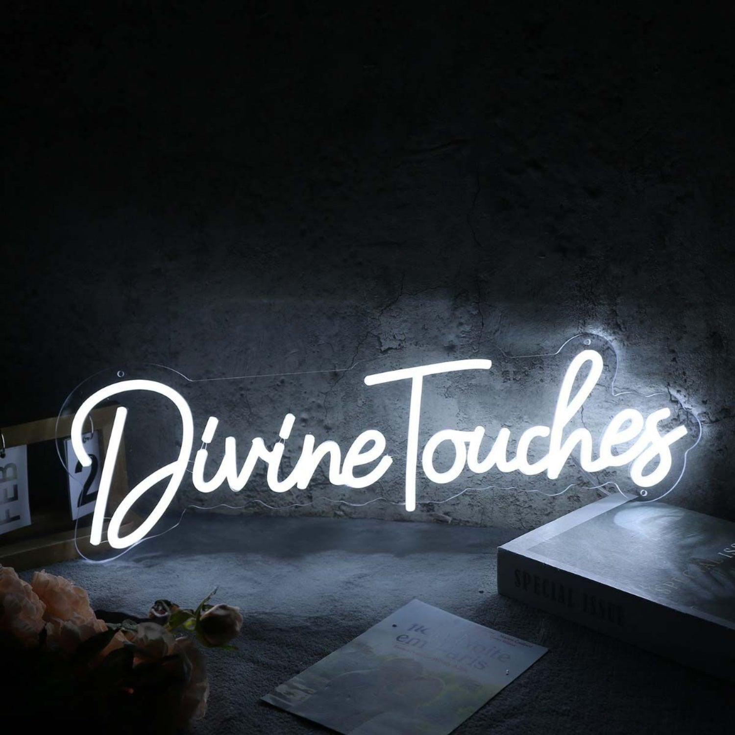 Divine Touches White Led Neon Sign | Shineneon