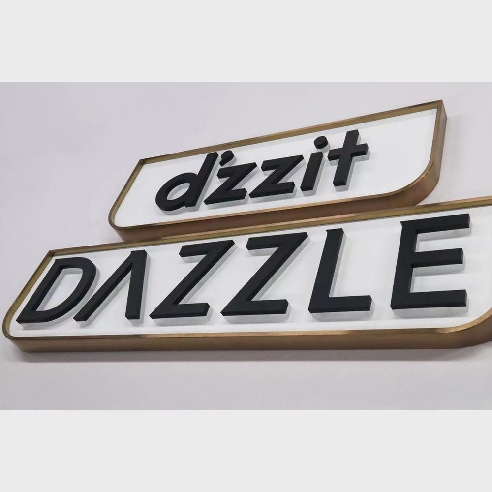 Dizzi Dazzle With Panel 3D Backlit Channel Letters Led Light Sign - Shineneon