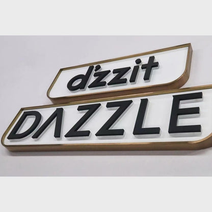 Dizzi Dazzle With Panel 3D Backlit Channel Letters Led Light Sign - Shineneon