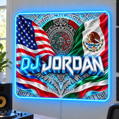 Dj Jordan Custom LED Neon Sign | 864a33402fa66ae34728e119318e6d3f53884f28438affd05062345a9c59aecc | natural_light