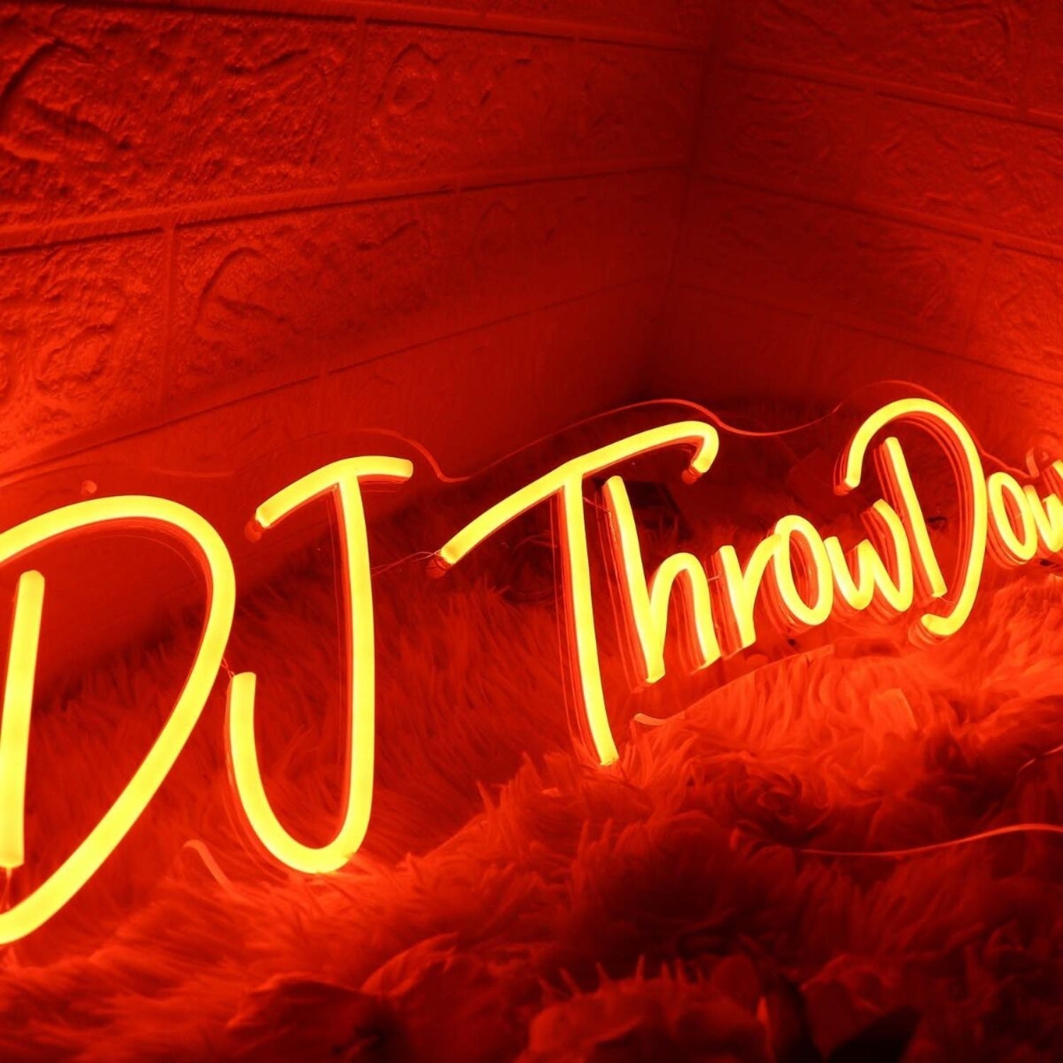 Dj Throw Down Red Led Neon Sign - Shineneon