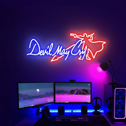 Dmc Led Neon Sign Devil May Cry Size And Colneon Lights - Shineneon