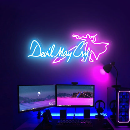 Dmc Led Neon Sign Devil May Cry Size And Colneon Lights - Shineneon