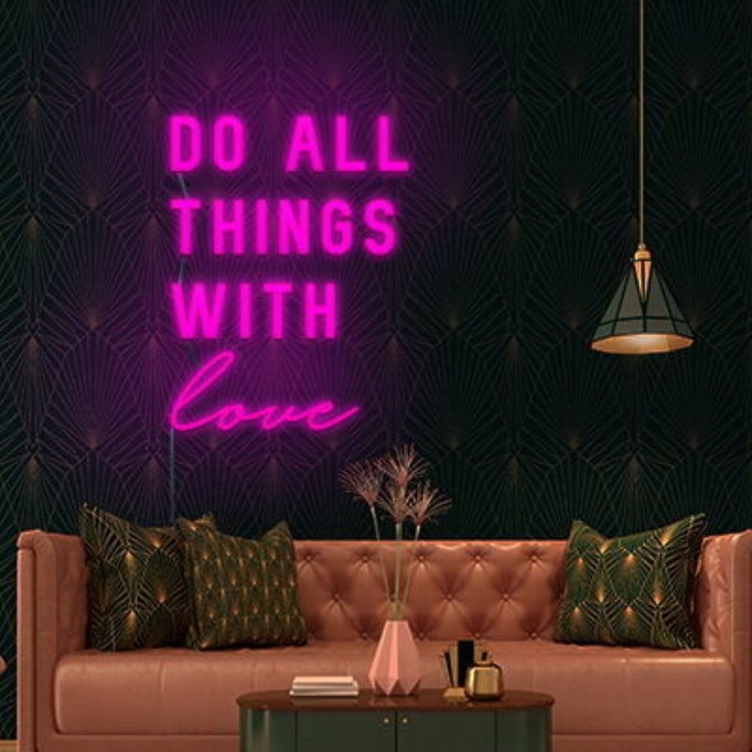 Do All Things With Love Neon Sign Promote Love And Kindness | Shineneon