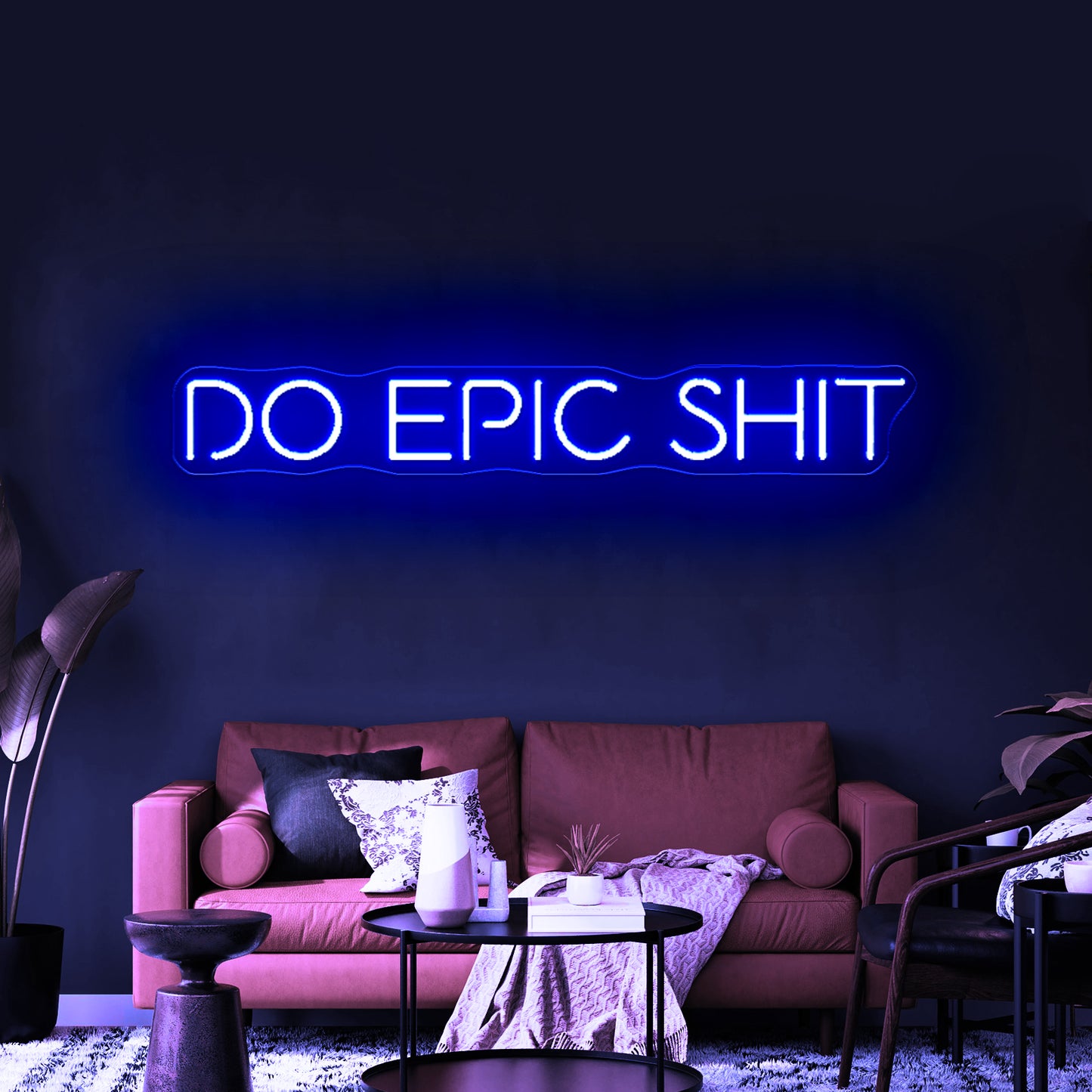 Do Epic Shit Neon Sign Mancave Studio Bar Decor Neon Lettering