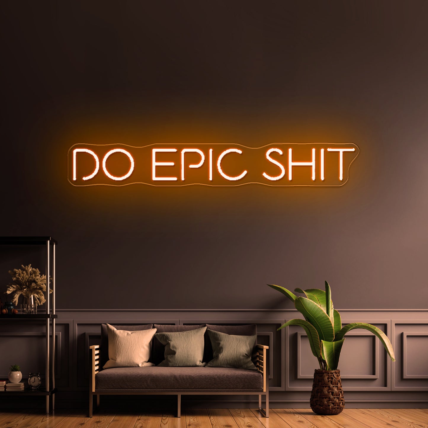 Do Epic Shit Neon Sign Mancave Studio Bar Decor Neon Lettering