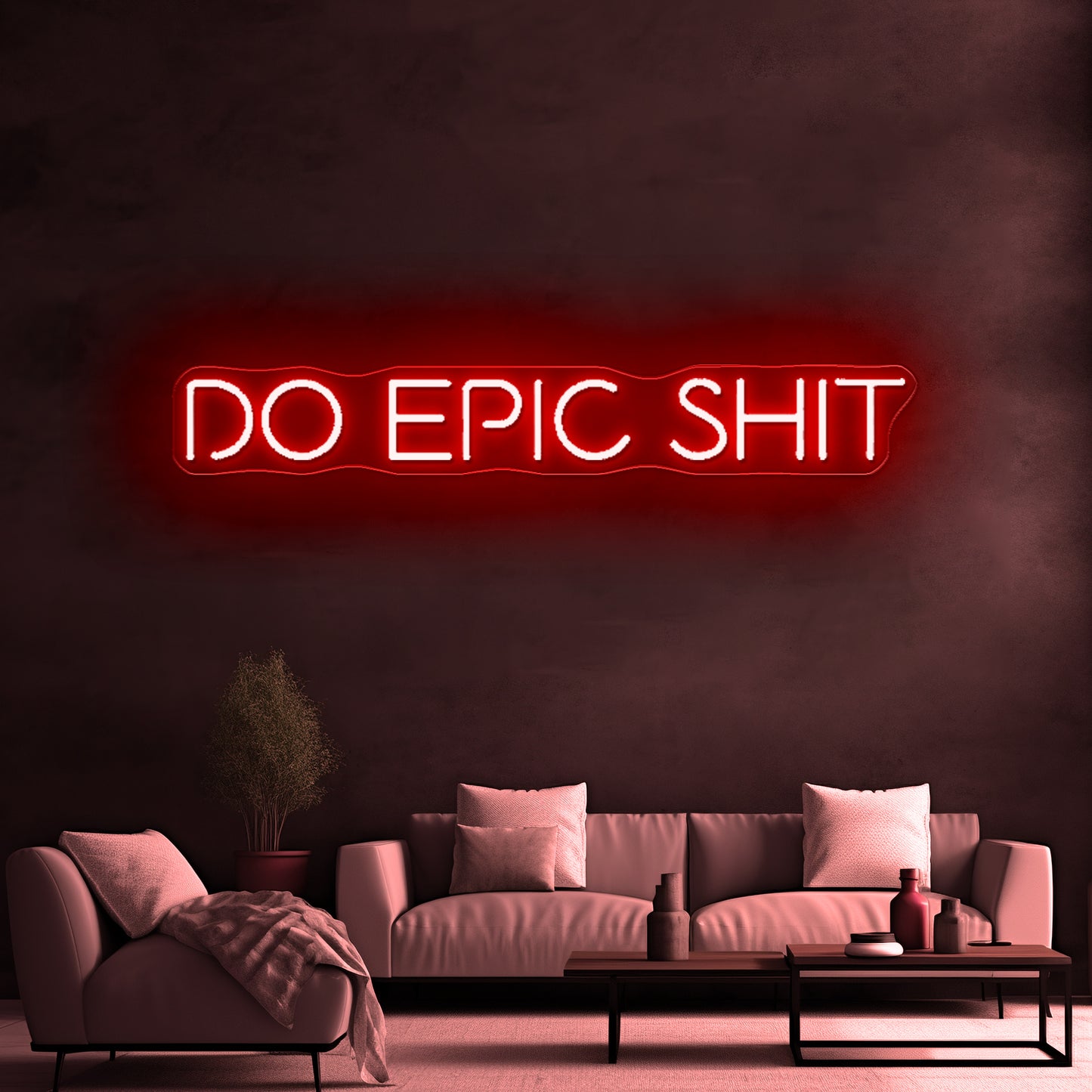 Do Epic Shit Neon Sign Mancave Studio Bar Decor Neon Lettering