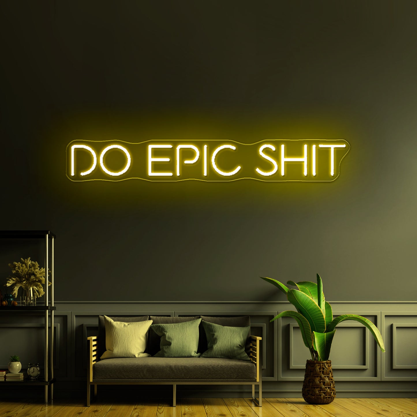 Do Epic Shit Neon Sign Mancave Studio Bar Decor Neon Lettering