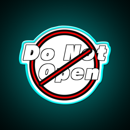 Do Not Open Beer Bar Decor Led Neon Sign Rgb Color - Size and dimension reference