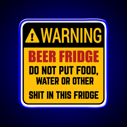 Do Not Put Food Water In This Fridge Beer Bar Decor Led Neon Sign Rgb Color