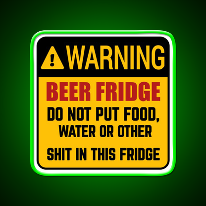 Do Not Put Food Water In This Fridge Beer Bar Decor Led Neon Sign Rgb Color