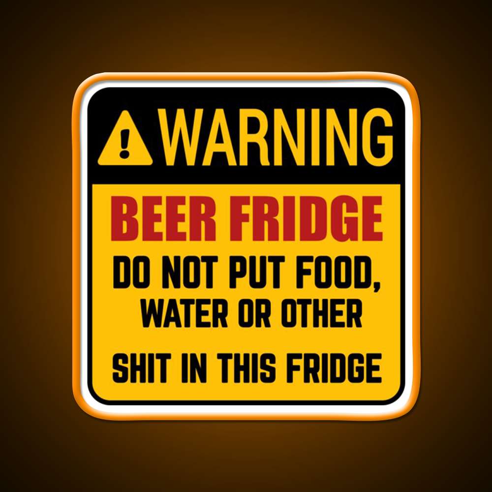 Do Not Put Food Water In This Fridge Beer Bar Decor Led Neon Sign Rgb Color