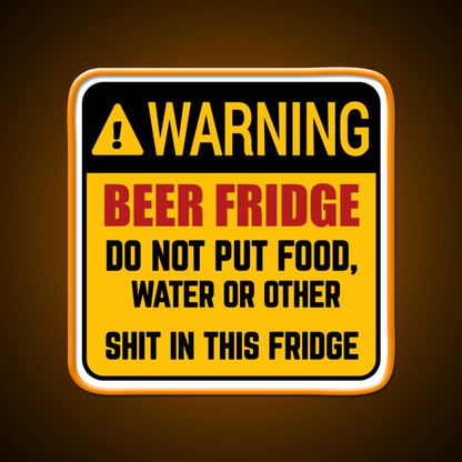 Do Not Put Food Water In This Fridge Beer Bar Decor Led Neon Sign Rgb Color