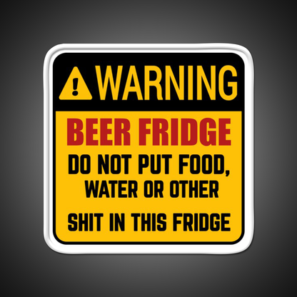 Do Not Put Food Water In This Fridge Beer Bar Decor Led Neon Sign Rgb Color