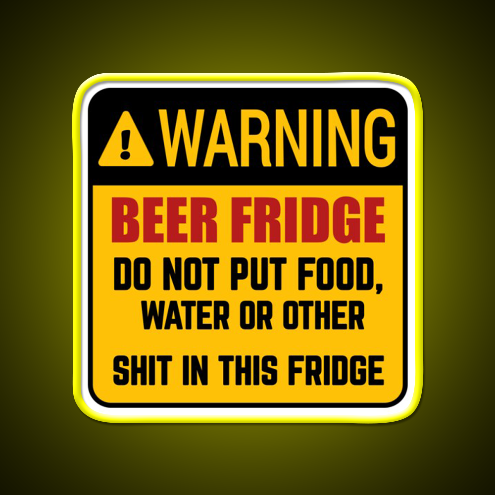 Do Not Put Food Water In This Fridge Beer Bar Decor Led Neon Sign Rgb Color