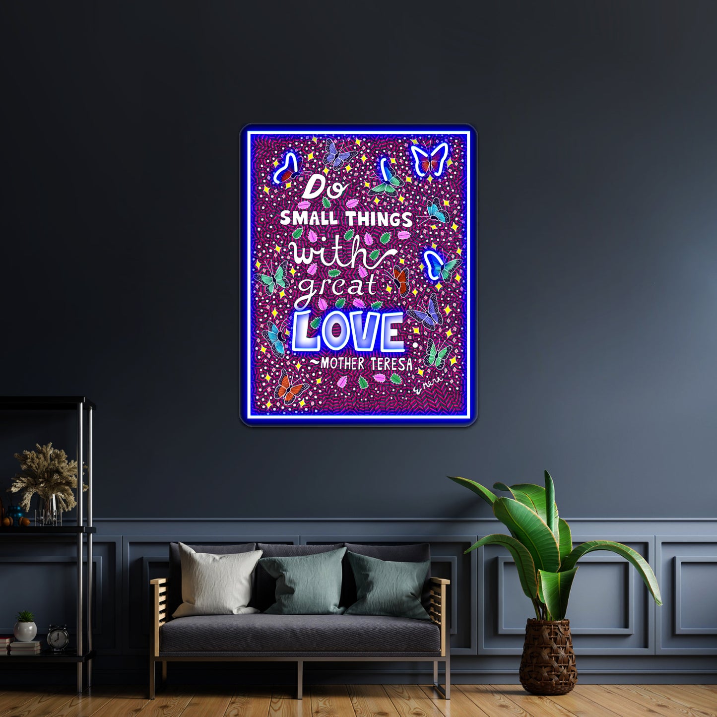 Do Small Things With Great Love Mother Teresa Wall Artwork Neon Signs