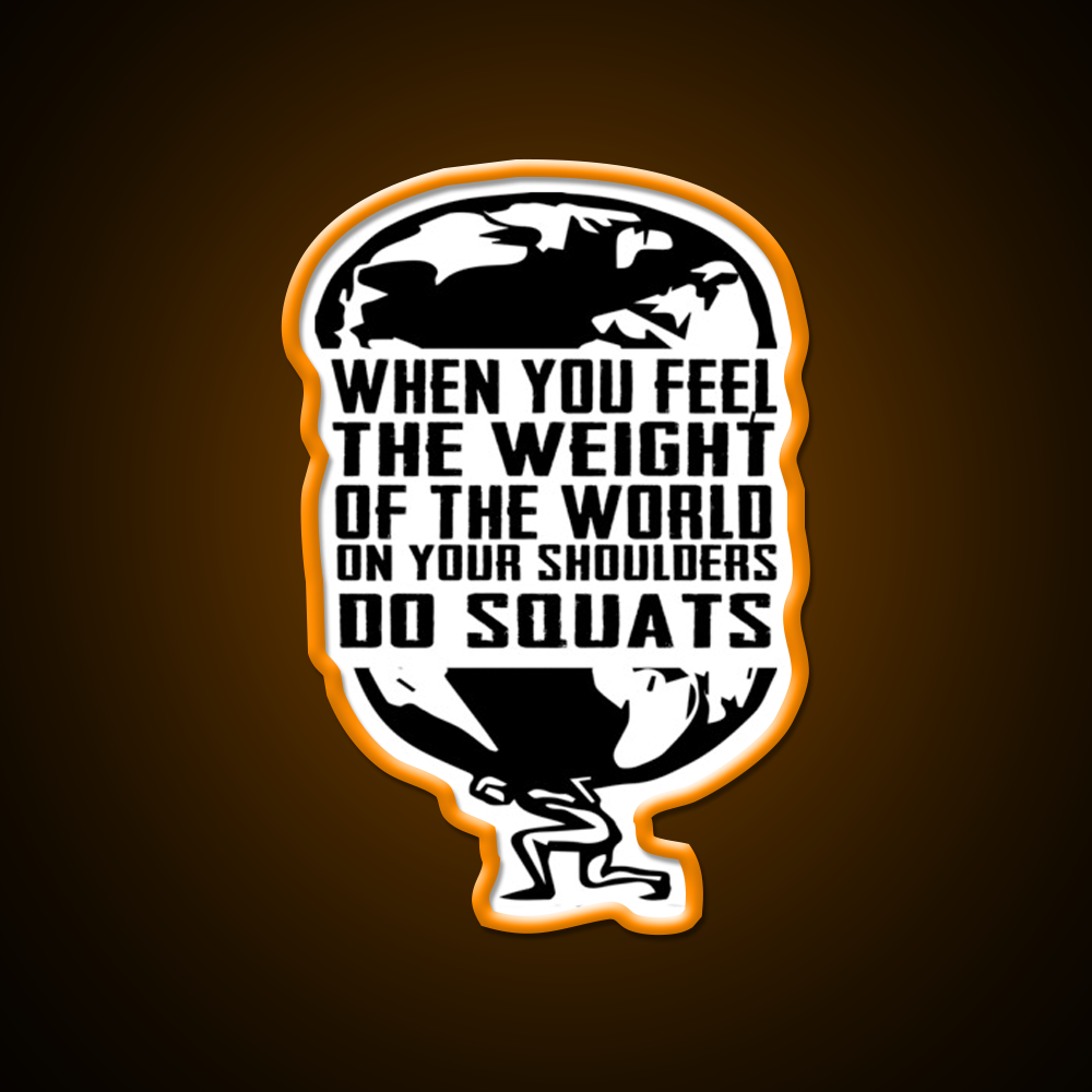 Do Squats Design Gym Fitness Led Neon Sign Rgb Color