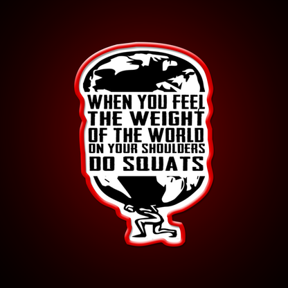 Do Squats Design Gym Fitness Led Neon Sign Rgb Color