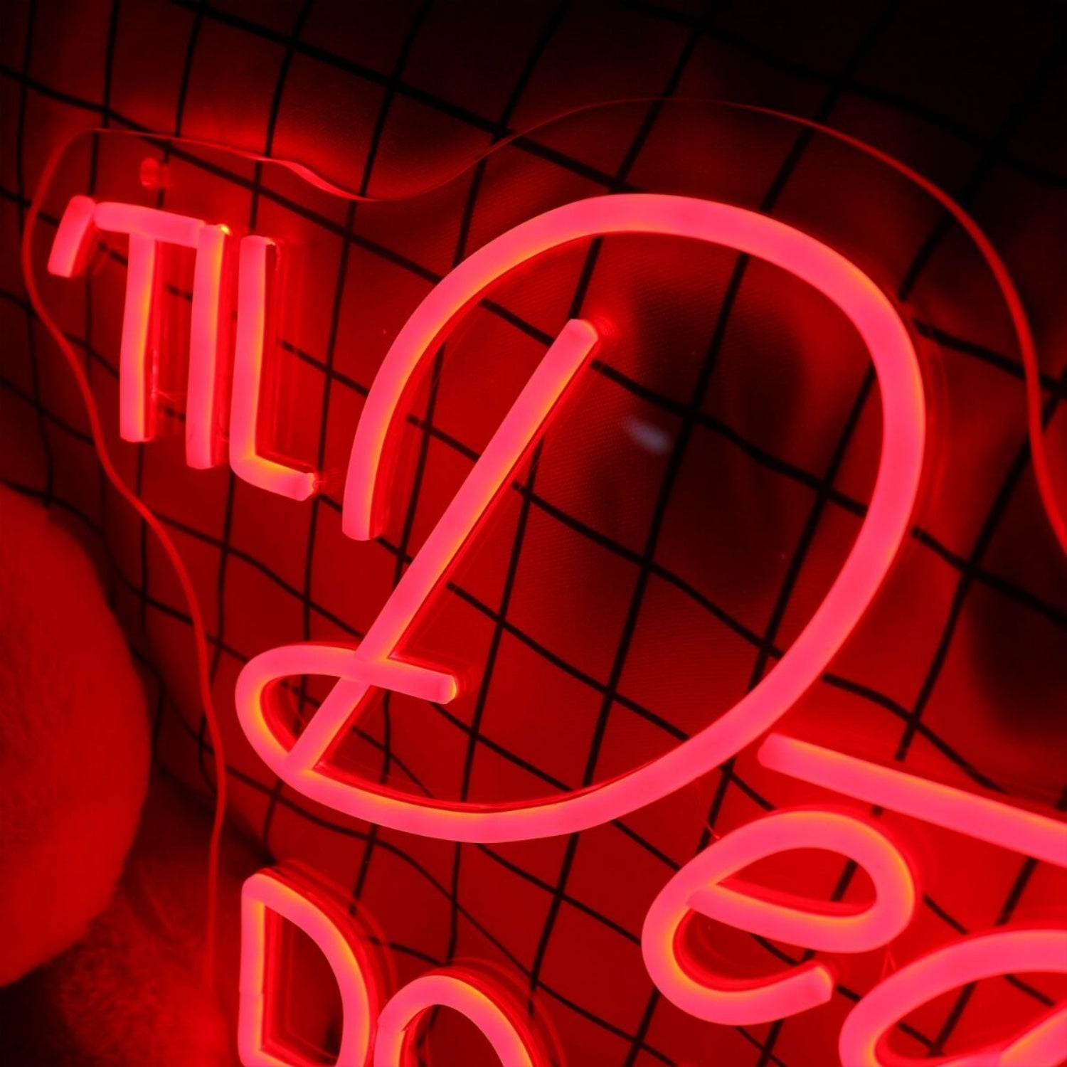 Do Us Party Til Death Red Neon Sign For Fun And Playful Spaces | Shineneon